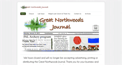 Desktop Screenshot of greatnorthwoodsjournal.com